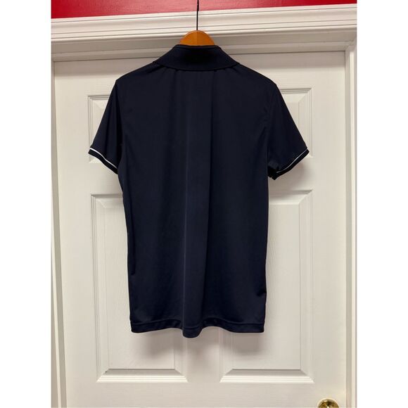 J. Lindeberg Navy Regular Fit Golf Polo Shirt sz L EUC - Picture 6 of 7